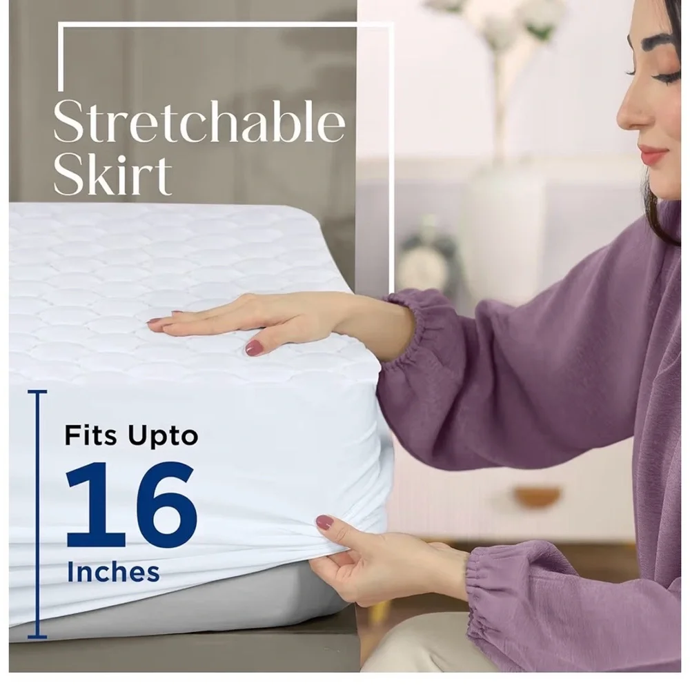 NWT Utopia Bedding Waterproof Mattress Protector Twin Mattress Pad